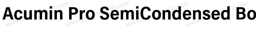 Acumin Pro SemiCondensed Bold字体转换